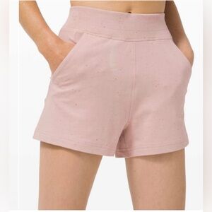 Lululemon Mink Berry Confetti Pink Sweat Shorts Size 4